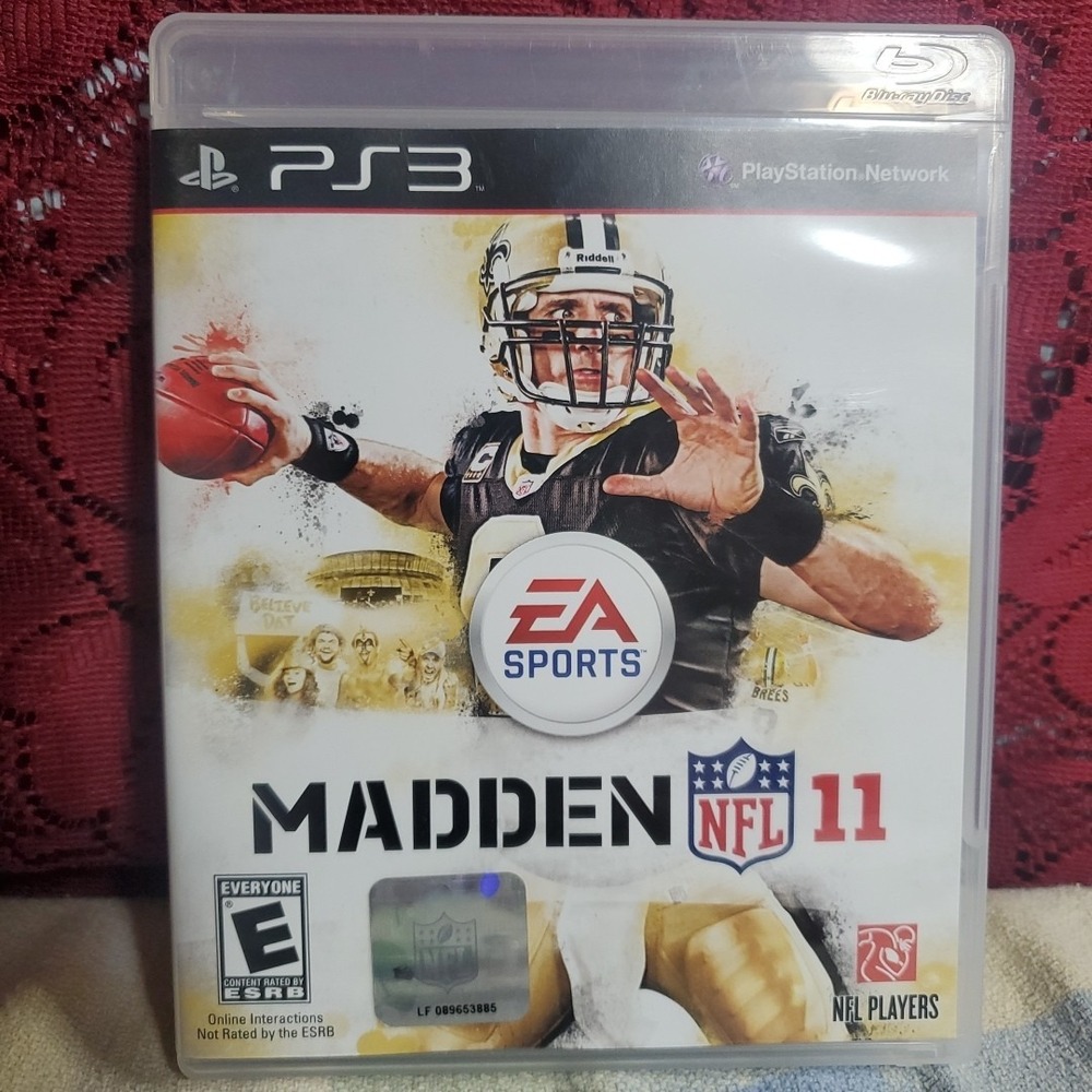 EA Sports Madden NFL 11 PS3 Video Game Sony PlayStation 3 Drew Brees Football